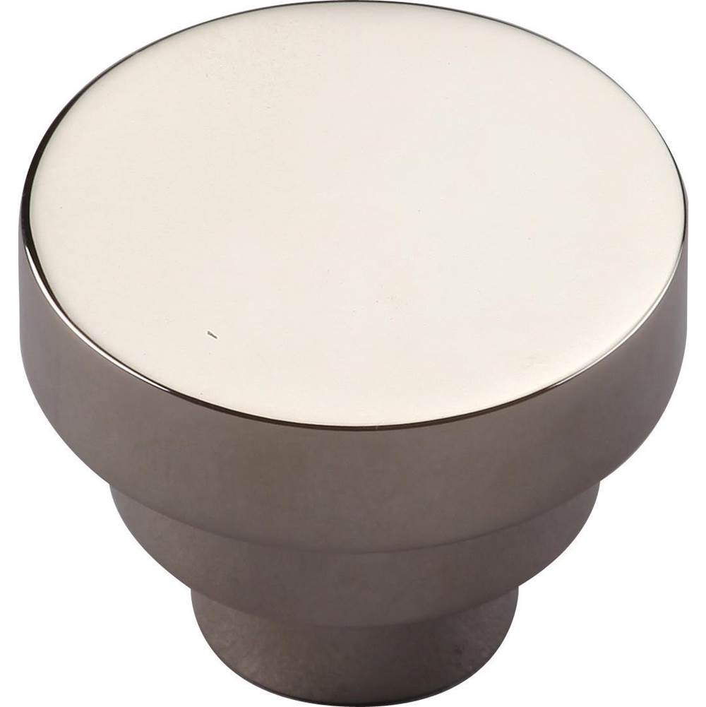 Ashley Norton - Round Step Cabinet Knob - Polished Nickel