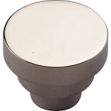 Ashley Norton - Round Step Cabinet Knob - Polished Nickel