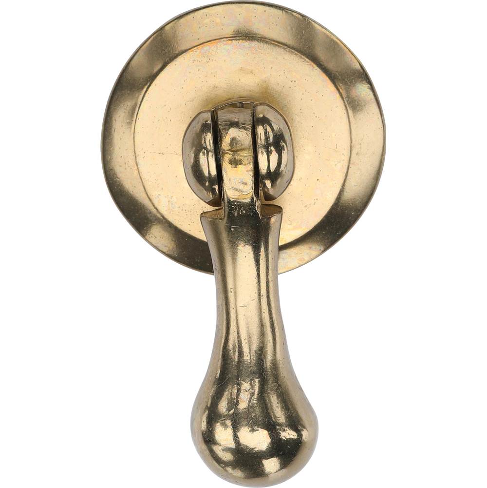 Ashley Norton - Drop Pull on Round Plate - Natural Bronze
