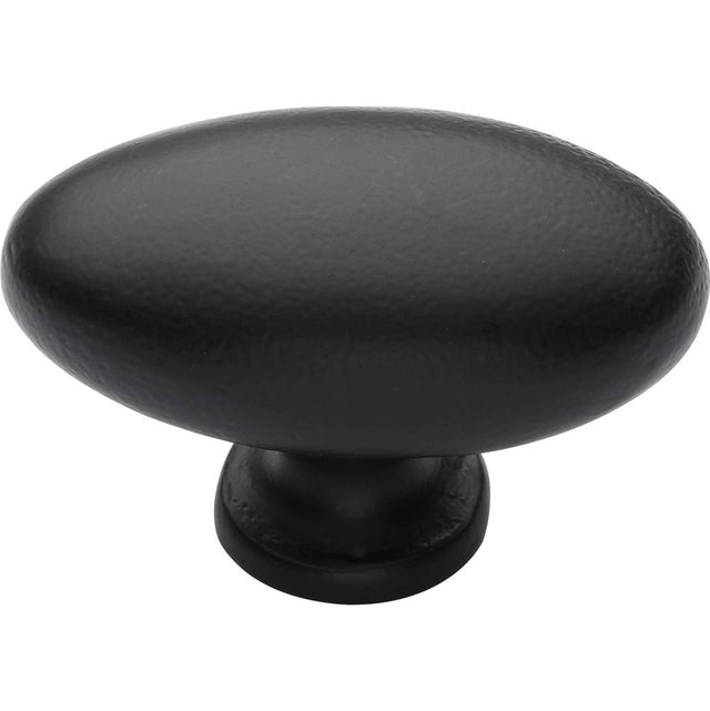 Ashley Norton - Oval (Egg) Cabinet Knob - Black