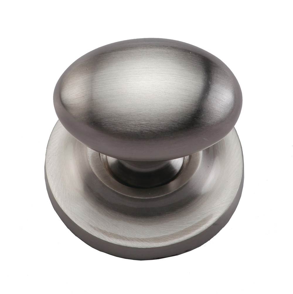 Ashley Norton - Egg Cabinet Knob on Rose - Satin Nickel