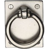 Ashley Norton - Drop Pull on Plate - White Bronze