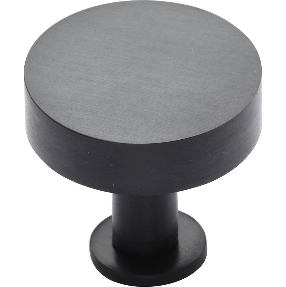 Ashley Norton - Knurled Disc Cabinet Knob with Rosette - Oil Rubbed Bronze