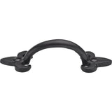 Ashley Norton - Front Mounted Fleur-de-lis Cabinet Pull - Black