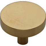 Ashley Norton - Modern Disc Cabinet Knob - Unlacquered Brass
