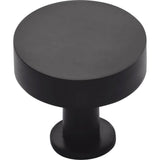 Ashley Norton - Knurled Disc Cabinet Knob with Rosette - Black