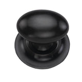 Ashley Norton - Egg Cabinet Knob on Rose - Oil Rubbed Bronze
