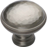 Ashley Norton - Hammered Cabinet Knob - Satin Nickel