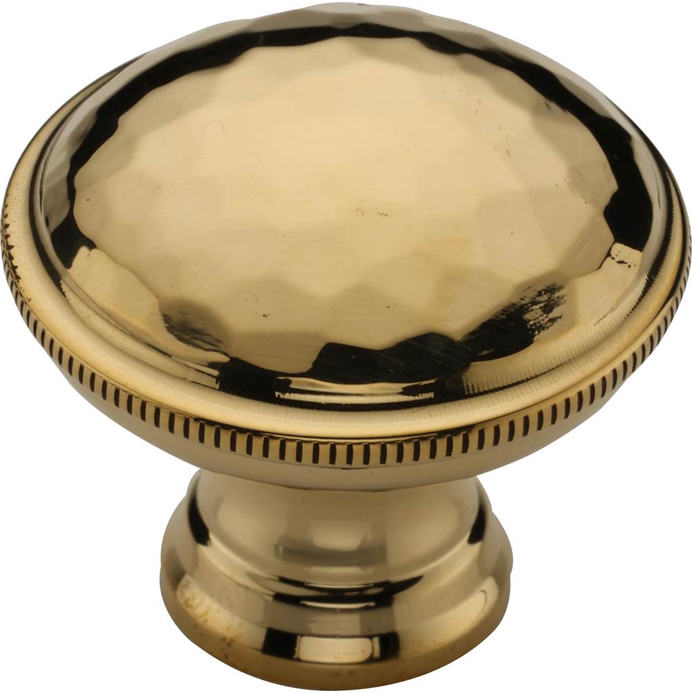 Ashley Norton - Hammered Cabinet Knob - Unlacquered Brass