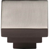 Ashley Norton - Square Step Cabinet Knob - Satin Nickel