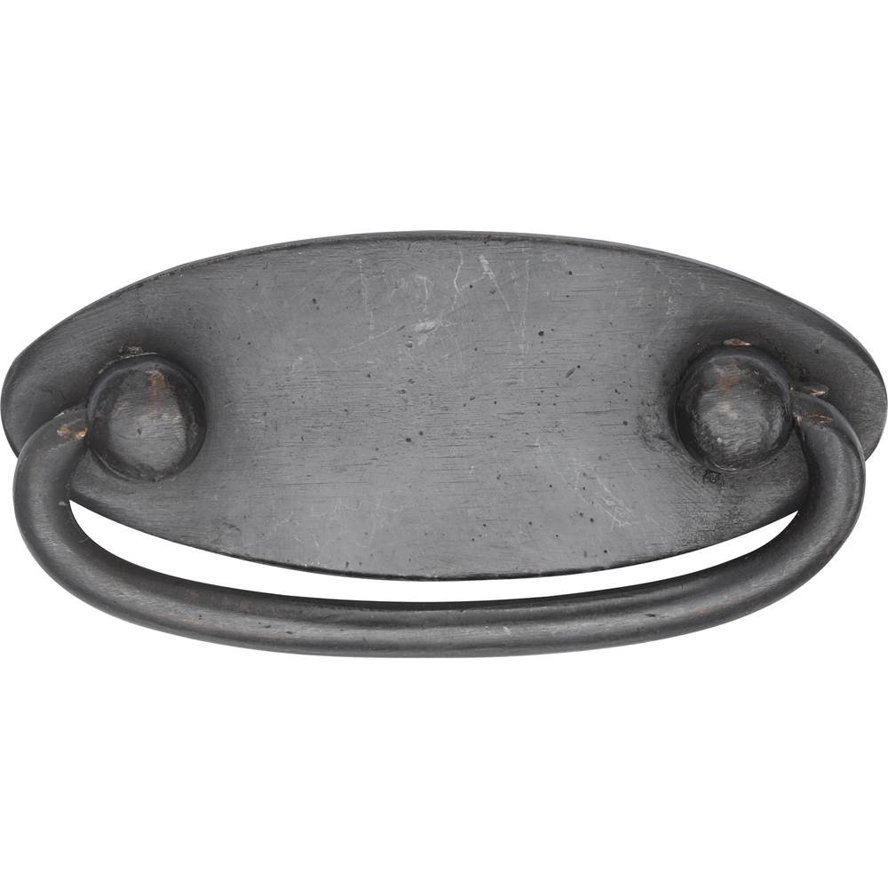 Ashley Norton - Drop Pull on Oval plate - Dark Bronze