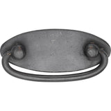 Ashley Norton - Drop Pull on Oval plate - Dark Bronze