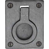 Ashley Norton - Front Mounted Military Ring Pull for Cabinets - Dark Bronze