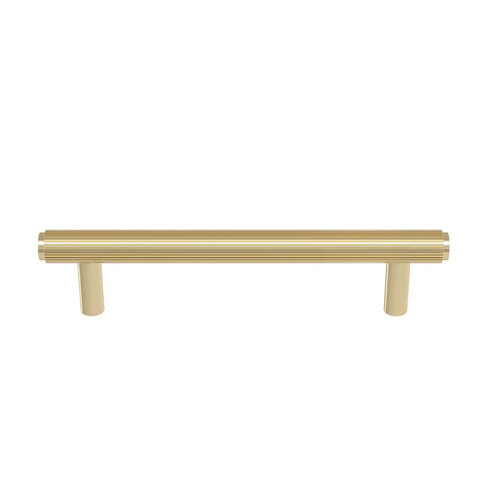 Ashley Norton - Straight Knurled Pull - Unlacquered Brass