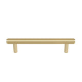 Ashley Norton - Straight Knurled Pull - Unlacquered Brass