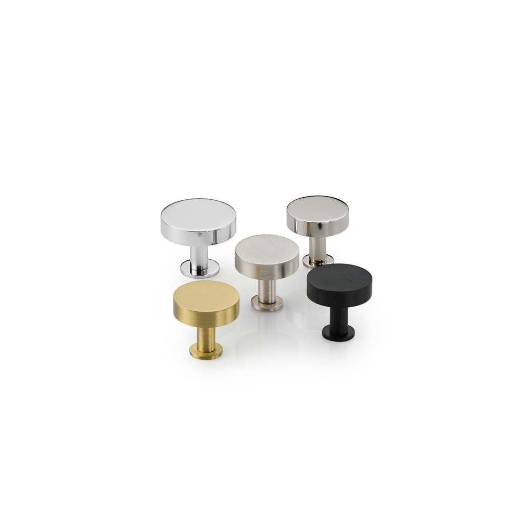 Knurled Disc Cabinet Knob with Rosette