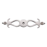Ashley Norton - Fleur-de-lis Cabinet Knob Backpate - Polished Nickel