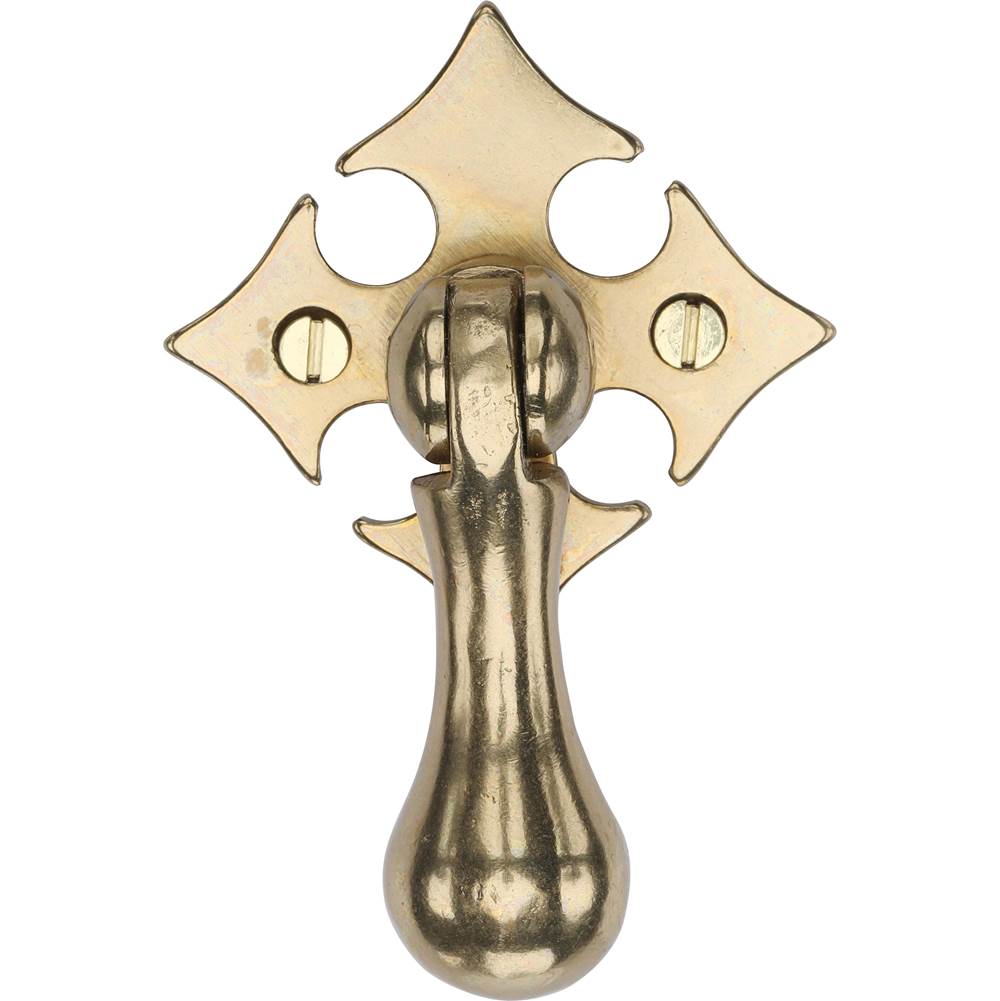 Ashley Norton - Drop Pull on Gothic Plate - Natural Bronze
