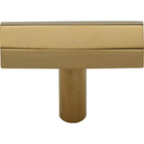 Ashley Norton - Hex Modern T Cabinet Pull - Unlacquered Brass