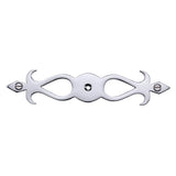 Ashley Norton - Fleur-de-lis Cabinet Knob Backpate - Polished Chrome