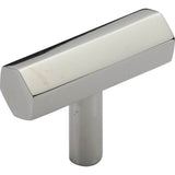 Ashley Norton - Hex Modern T Cabinet Pull - Polished Nickel