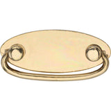Ashley Norton - Drop Pull on Oval plate - Natural Bronze