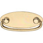 Ashley Norton - Drop Pull on Oval plate - Natural Bronze