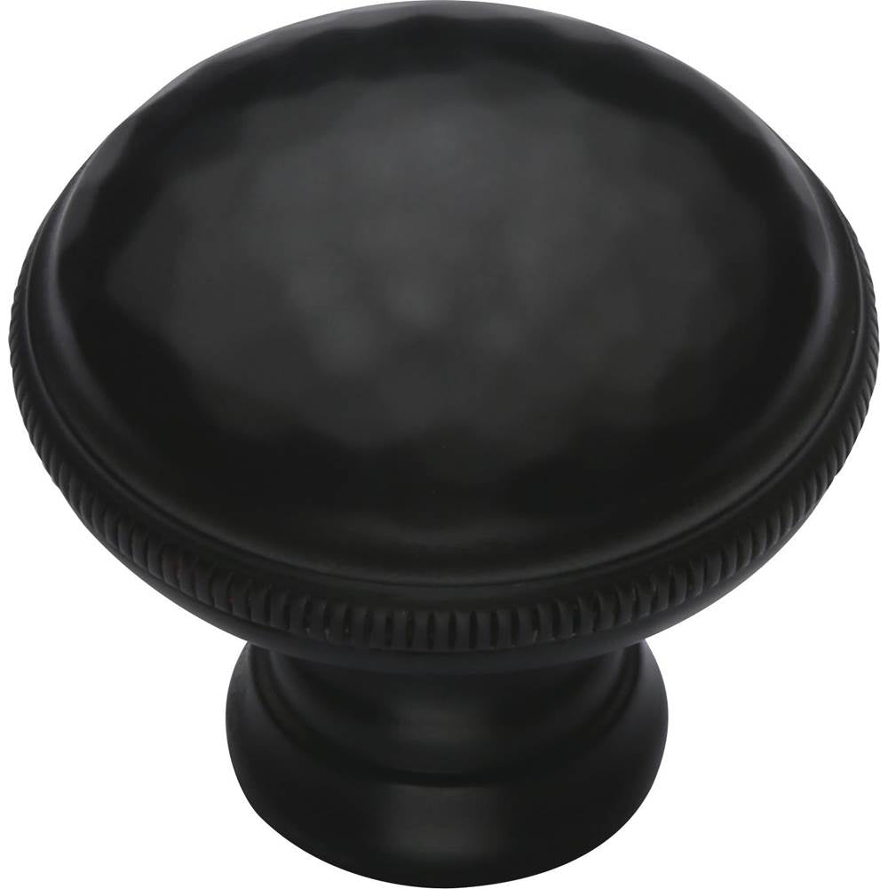Ashley Norton - Hammered Cabinet Knob - Black