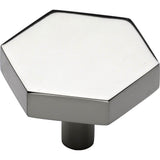 Ashley Norton - Modern Hex Cabinet Knob - Polished Nickel