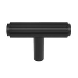 Ashley Norton - Straight Knurled T-Bar Knob - Black