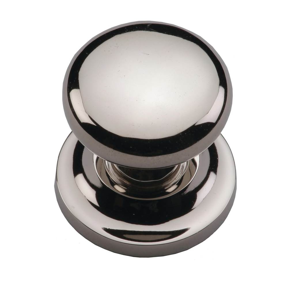 Ashley Norton - Round Cabinet Knob on Rose - Polished Nickel