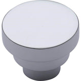 Ashley Norton - Round Step Cabinet Knob - Polished Chrome