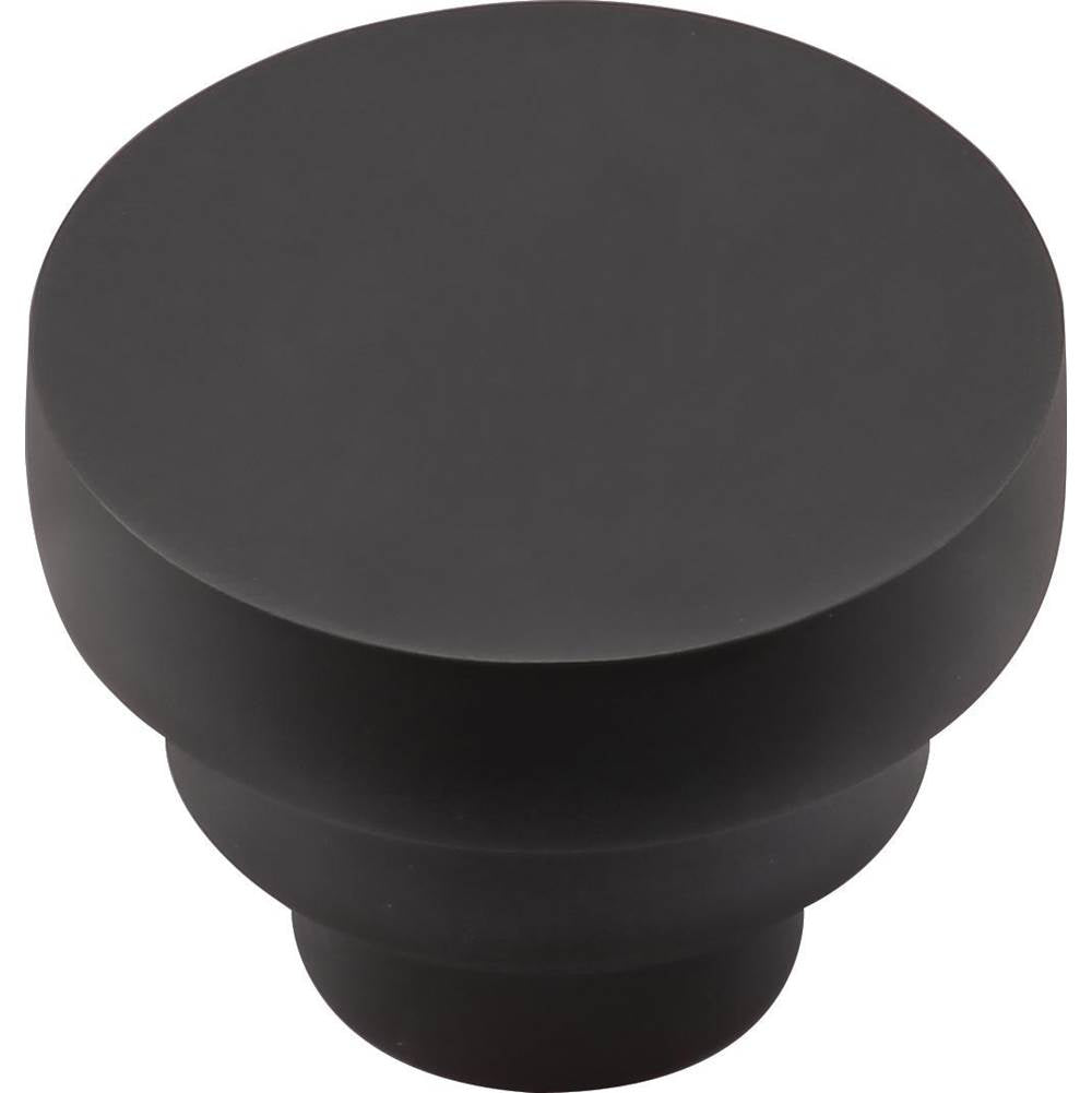 Ashley Norton - Round Step Cabinet Knob - Black