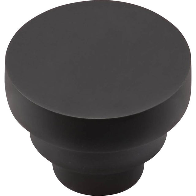Ashley Norton - Round Step Cabinet Knob - Black