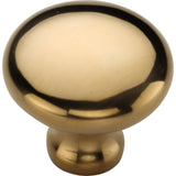 Ashley Norton - Round Cabinet Knob - Unlacquered Brass