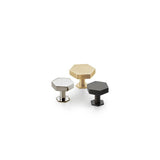 Modern Hex Cabinet Knob with Rosette