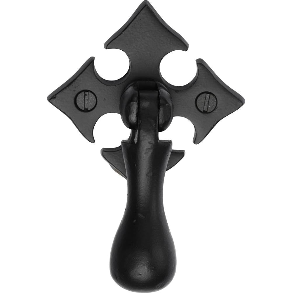 Ashley Norton - Drop Pull on Gothic Plate - Black