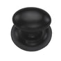 Ashley Norton - Egg Cabinet Knob on Rose - Black