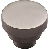Ashley Norton - Round Step Cabinet Knob - Satin Nickel