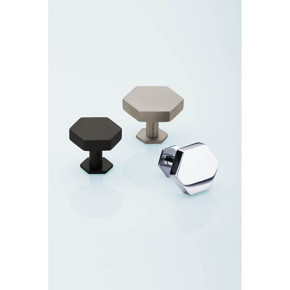 Modern Hex Cabinet Knob with Rosette