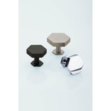 Modern Hex Cabinet Knob with Rosette