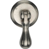 Ashley Norton - Drop Pull on Round Plate - White Bronze