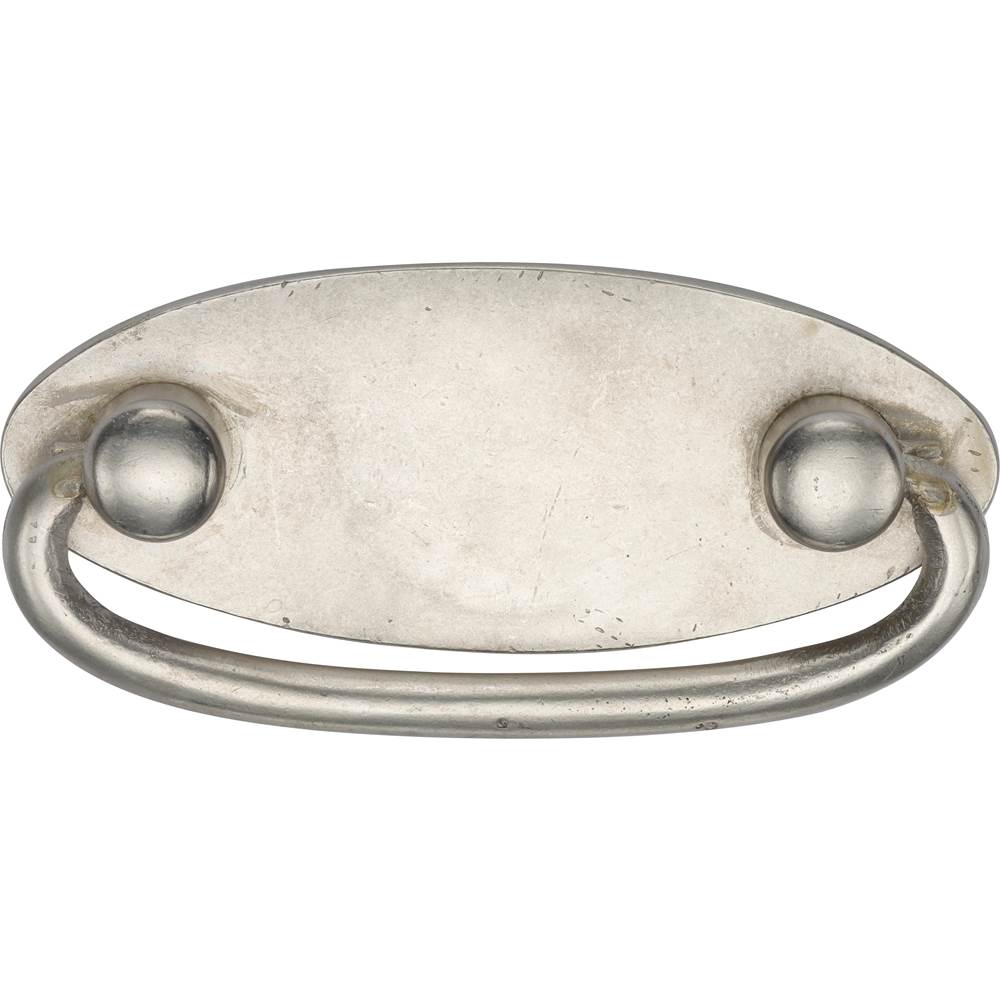 Ashley Norton - Drop Pull on Oval plate - White Bronze