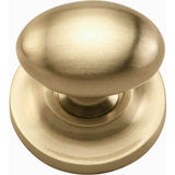 Ashley Norton - Egg Cabinet Knob on Rose - Satin Brass