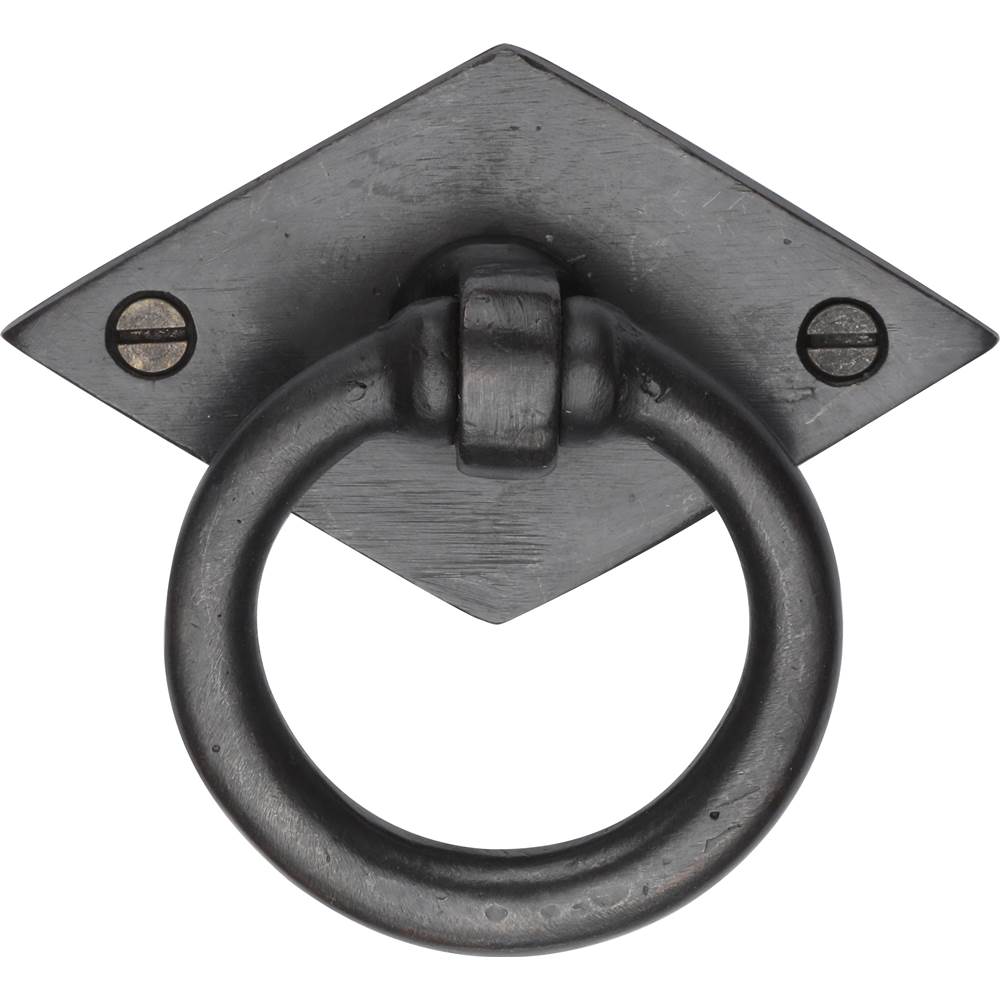 Ashley Norton - Round Drop Pull on Plate - Dark Bronze