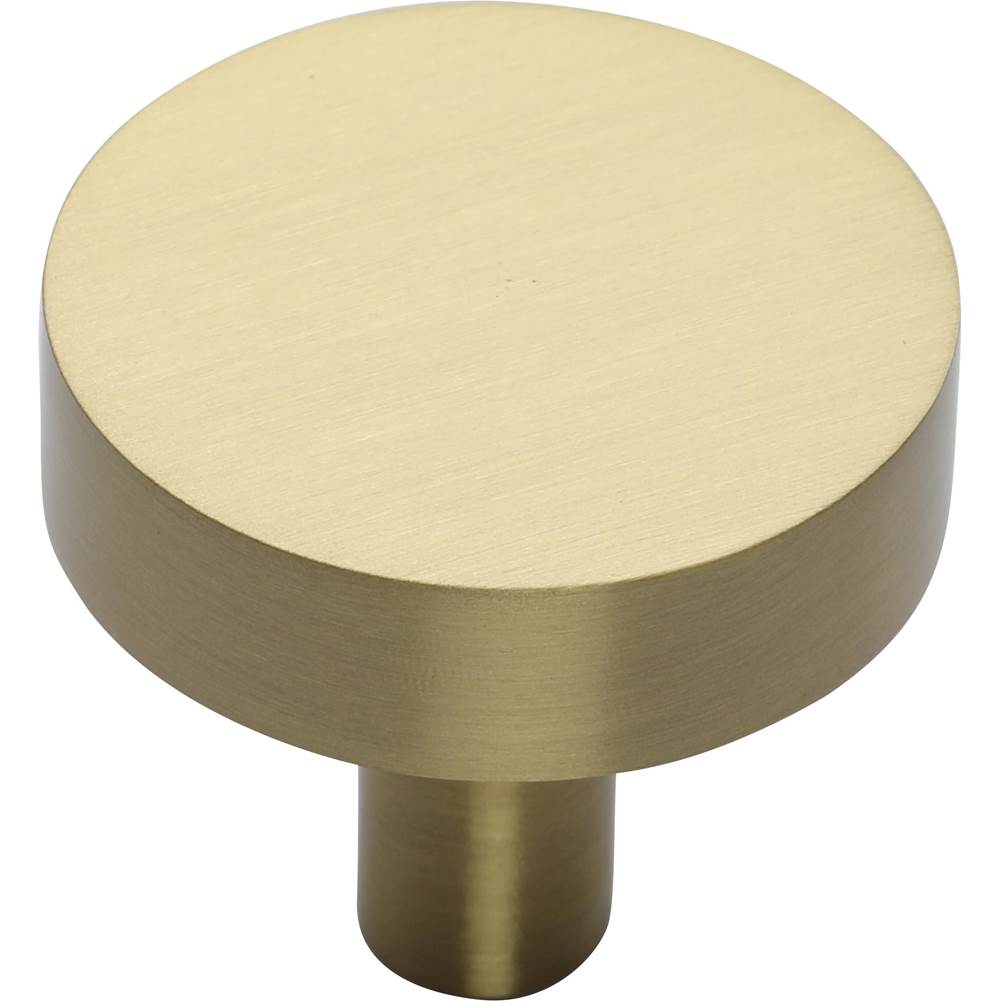 Ashley Norton - Modern Disc Cabinet Knob - Satin Brass