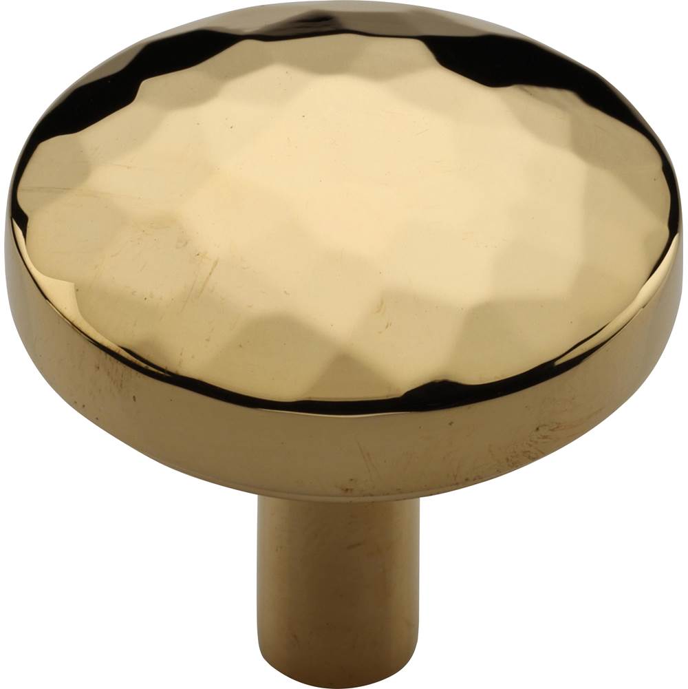 Ashley Norton - Hammered Tayo Cabinet Knob - Unlacquered Brass
