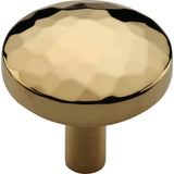 Ashley Norton - Hammered Tayo Cabinet Knob - Unlacquered Brass