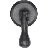 Ashley Norton - Drop Pull on Round Plate - Dark Bronze