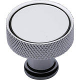 Ashley Norton - Lisbon Knurled Cabinet Knob - Polished Chrome